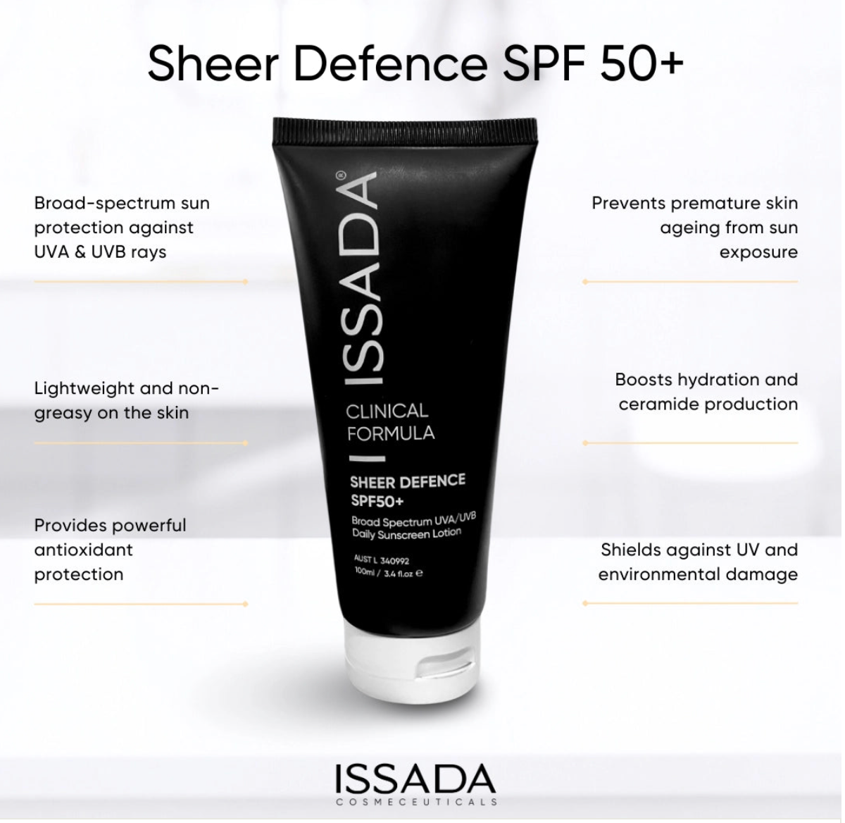 ISSADA- Sheer Defence SPF 50+